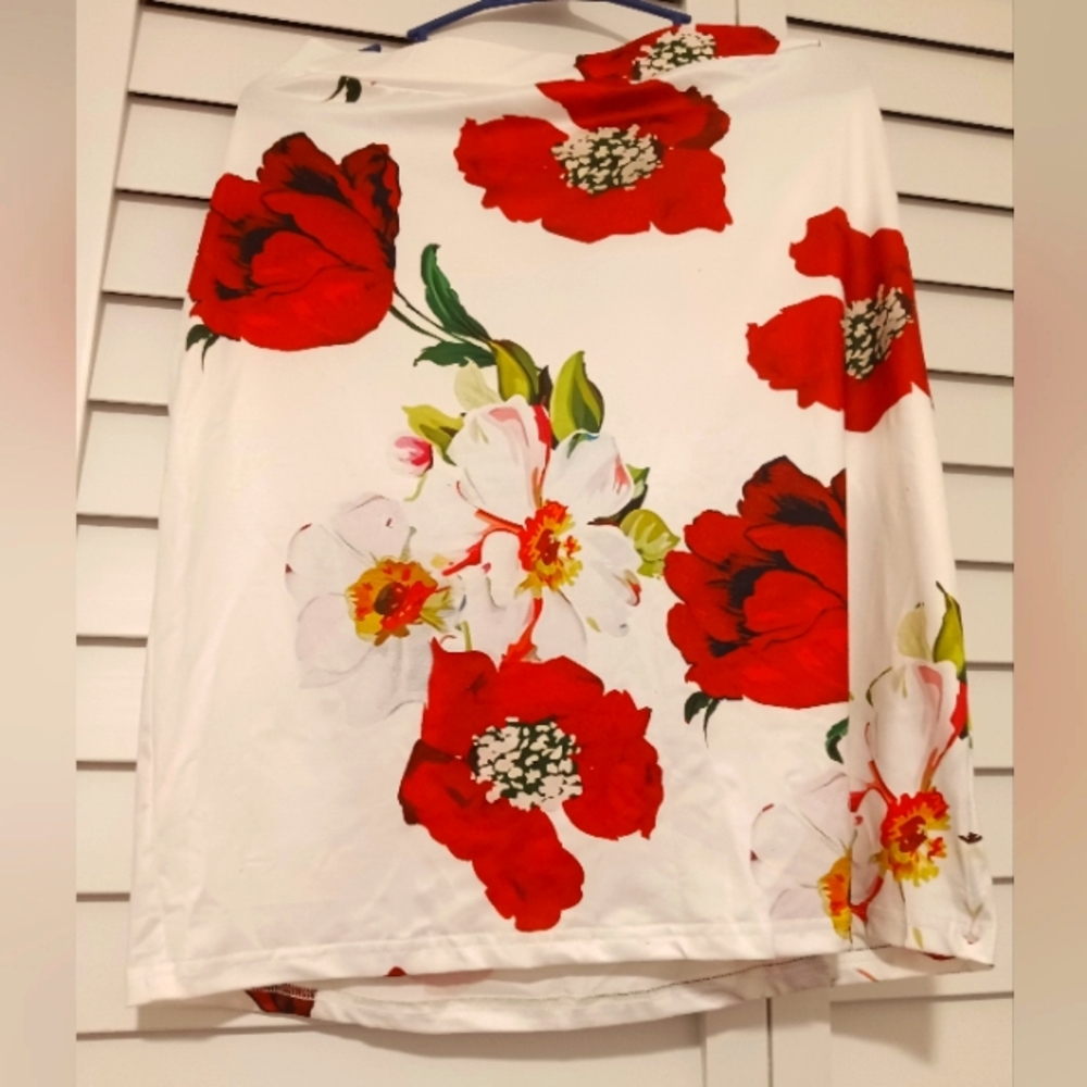 A's Floral Print Waist Skirt Size XXL